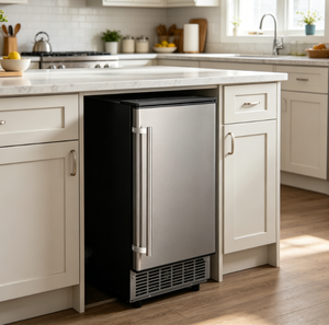 Machine à glaçons NES-36FS-P pour comptoir de cuisine, porte simple, 110V, production de 36kg de glaçons en cubes - Product Image 5