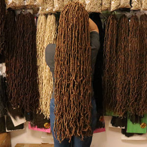 Julianna Locs 1B/27 Bleues Colorées 613 Dreadlocks Faux Locs en Gros 18 30 18" 14 Crochet 24 Locs Cheveux 36 Pouces - Product Image 1