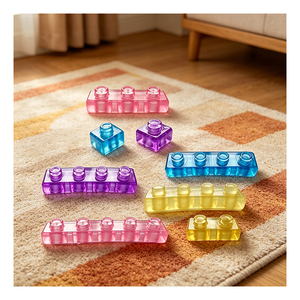 Rainbow TPE Bricks Kids <b>Squishy</b> Stacking Game Classroom Fine Motor Training Creative Spatial Reasoning Activity Toy - Product Image 4