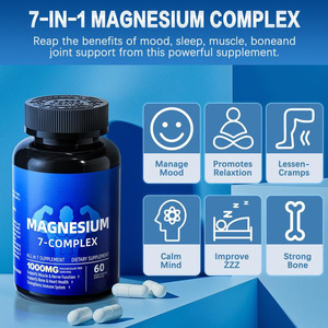 Complexe de <span class=keywords><strong>magnésium</strong></span> 7-en-1 à haute absorption, 1000 mg par dose, avec vitamines D3 et <span class=keywords><strong>B6</strong></span>, soutient la santé musculaire, osseuse et immunitaire, végétarien, pour adultes - Product Image 2