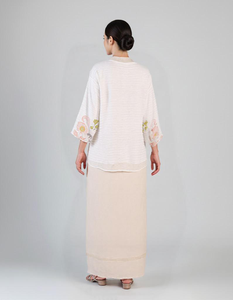 Baju Kurung Moderno con Estampado Floral, Transpirable, Bordado, Sin Plancha, Raya 2025, Disponible en Malasia, Moda de Venta Rápida - Product Image 4