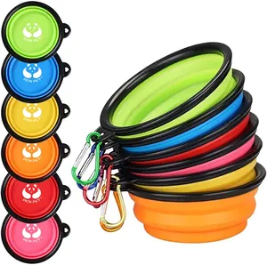 Best Selling Products Collapsible Silicone Dog Bowl Dog for Dog Water Bottle foldable silicone pet bowls