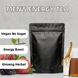 Thé Énergisant au Ginseng pour Hommes – Complément Herbal en Sachet Végétalien pour la Vitalité – Emballage Personnalisé - Product Image 2
