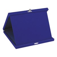 Étui pour plaque d'immatriculation en velours bleu 28x23cm, support pliable