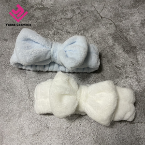 Wholesale Women <strong>Towel</strong> Hairband <strong>Spa</strong> Head Band Makeup Turban Bowknot Headband Stretchy Hair Band Headband - Product Image 4
