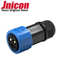 Jnickon — connecteur circulaire m23 avec bouton poussoir, connecteur étanche, alimentation, 4 broches, 6 broches