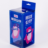 Boîte d'emballage cadeau transparente personnalisée, étanche, en PVC transparent, carrée