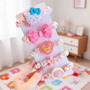 Trend di moda con strass di perle scintillanti pastelli pastello vendita calda all'ingrosso fasce per capelli per bambini in gomma di qualità per le ragazze - Product Image 3