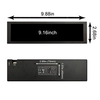 VSDISPLAY Portable Computer Status Monitoring Display 9.16Inch 462X1920 PC Case LCD Usb Secondary Screen Monitor Diy Theme