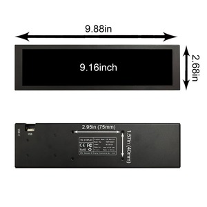 VSDISPLAY จอแสดงผลตรวจสอบสถานะคอมพิวเตอร์แบบพกพา 9.16 นิ้ว 462X1920 เคสพีซีจอ LCD <span class=keywords><strong>USB</strong></span> จอภาพรอง DIY ธีม - Product Image 2