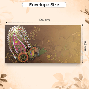 ซองใส่เงินหรูหรา Shagun Hongbao Lai Si ซองของขวัญสีแดงสำหรับใส่เงินสดจากอินเดีย ซองแดง Shagun จากอินเดีย - Product Image 3