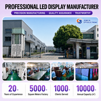Уличный полноцветный светодиодный модуль SMD P5 320x160 мм, IP65, 1920 Гц, яркость 3000 кд, читаемый при солнечном свете, панель для вывесок на витринах магазинов
