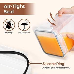 Airtight Food Storage Containers with Lids Dry Food <b>Canisters</b> for Flour <b>Sugar</b> and Cereal - Product Image 5