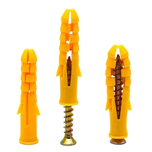 Fixation du cadre de la prise murale <span class=keywords><strong>Ancre</strong></span> jaune avec vis à ailettes simple Nylon Ancrage plastique expansible Tornillo - Product Image 3