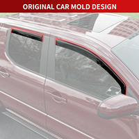 Deflectores de Viento y Protectores de Lluvia para Ventanas Laterales, Modelo Estadounidense para Toyota Tacoma 2024-2025, Ajuste Personalizado, Fácil de Limpiar, Larga Duración