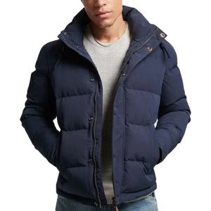 Veste d'hiver matelassée pour homme, de haute qualité, avec logo personnalisé du fournisseur, tendance, chaude, coupe-vent - Product Image 1