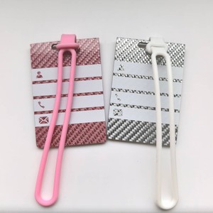 Etiqueta <span class=keywords><strong>de</strong></span> Equipaje <span class=keywords><strong>de</strong></span> Fibra <span class=keywords><strong>de</strong></span> Carbono con Logotipo Personalizado, Multicolor, para Tarjeta <span class=keywords><strong>de</strong></span> Embarque, Etiqueta <span class=keywords><strong>de</strong></span> Maleta <span class=keywords><strong>de</strong></span> Colores - Product Image 3