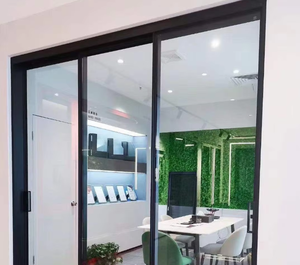 Porte coulissante en aluminium Slimline de conception moderne Verre en aluminium low-e pour les villas Surface finie <span class=keywords><strong>Prix</strong></span> - Product Image 4