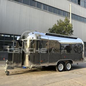 Equipo de venta de aperitivos en la calle Remolque de comida Carros para perritos calientes Camiones de comida móviles Certificado COC en Europa - Product Image 1