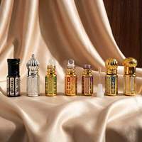 Botol Parfum Baru 3ml 6ml 12ml Kaca dengan Roller Ball atau Dip Stick, Isi Ulang, Mini, Wadah Parfum Perjalanan, Bentuk Oktagonal, Gaya Arab