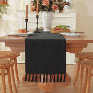 <span class=keywords><strong>Chemin</strong></span> <span class=keywords><strong>de</strong></span> <span class=keywords><strong>table</strong></span> en lin beige <span class=keywords><strong>de</strong></span> style Japandi, tricoté et brodé sur mesure, pour la décoration <span class=keywords><strong>de</strong></span> la maison, des mariages et des hôtels - Product Image 3