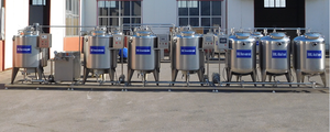 Línea de producción de queso y <span class=keywords><strong>yogur</strong></span> de pasteurización de leche UHT griega a pequeña escala industrial, máquinas de procesamiento de lácteos - Product Image 2