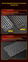 Clavier mécanique sans fil LEOBOG Hi75C Pro 75% en aluminium, tri-mode, avec fixation Gasket, échangeable à chaud, RGB, pour le gaming, avec bouton rotatif CNC