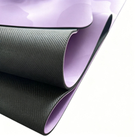 Tapis de yoga ovale YCOM 5 mm en fibre de coco avec surface en PU, antidérapant, résistant à l'usure, absorbant les chocs, écologique, imperméable, tapis d'exercice