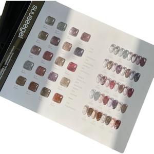 Gel de vernis à ongles UV d'exportation transfrontalière populaire 20 couleurs nuit étoilée et diamants cassés paillettes fines explosives pour les salons de manucure - Product Image 1