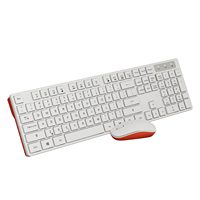 Clavier d'ordinateur silencieux de bureau 104 touches 2.4G / BT à double mode Combo clavier et souris sans fil multimédia