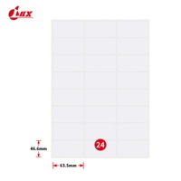Feuilles d'étiquettes en vinyle transparent PP pour emballage, format A4, 80 feuilles, pour imprimante, découpées, autocollantes, étanches, avec code-barres