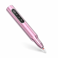 Vente en gros directe d'usine, perceuse à ongles électrique portable professionnelle en aluminium, forme de stylo, sans fil, pour salon de manucure, académie de formation