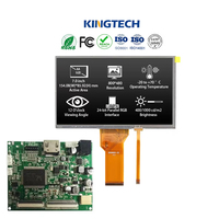 Écran tactile résistif Kingtech OEM 7 pouces 800*480, écran WVGA 16:9, interface personnalisable, module d'affichage TFT LCD, modules d'affichage