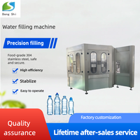 Ligne de remplissage automatique d'eau minérale 500 ml, usine d'embouteillage d'eau pure pour bouteilles en plastique/verre, pompe PLC haute performance pour boissons