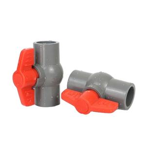 Vanne à boisseau sphérique manuelle en <span class=keywords><strong>PVC</strong></span>, filetée, de 1/2 à 8 pouces, pour l'alimentation en eau, avec poignée - Prix usine - Product Image 2