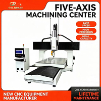 Router CNC de 5 Ejes con PLC Syntec para Construcción de Embarcaciones de Madera, Uso Doméstico, Motor de Eje Único, Mesa Multifuncional Móvil, Equipo de Mecanizado