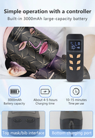 Masque facial portable MZ01 avec écran LED 7 couleurs + NIR, alimenté par USB, en silicone, pour les soins de la peau à domicile
