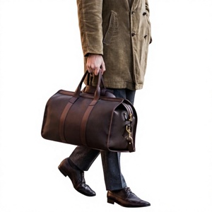 Sacs de voyage vintage en cuir véritable unisexe B S International, très demandés, durables, avec logo personnalisé, fermeture éclair, légers, 7 pouces - Product Image 6