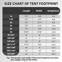 Tapis de sol imperméable robuste pour tente, bâche de camping ultralégère, sous-tente pour randonnée, backpacking, hamac, plage