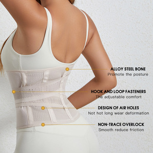 Faja de adelgazamiento de punto, faja moldeadora, soporte de espalda, ejercicio ajustable, Fitness, compresión Abdominal, entrenador de cintura - Product Image 4