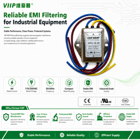 Filtre de puissance EMI câblé VIP4-1A-06 (10009) 6A 115/250VAC, filtre de bruit de réseau monophasé pour système électronique de cabinet