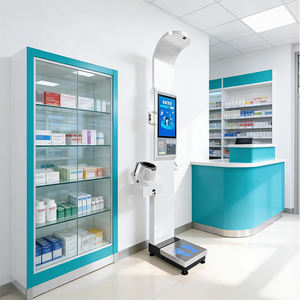 ऑल-इन-वन पूर्ण कार्य ऊंचाई और वजन पैमाने 18.5 इंच स्क्रीन अनुकूलित पैनल बीपी मॉनिटर - Product Image 2