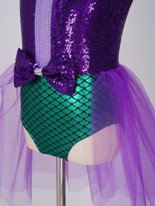 Disfraces de Sirena para Niñas, Vestidos de Tutú con Lentejuelas, Leotardo con Estampado de Escamas, Disfraces para Ballet, Baile, Fiestas de Cumpleaños - Product Image 4