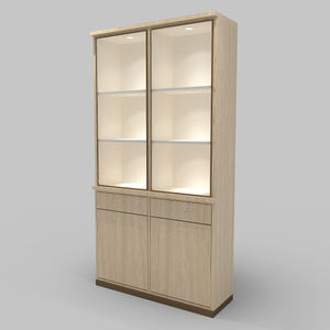 Espositore per gioielli in legno antico con illuminazione a LED su misura per la vendita al dettaglio di mobili e gioielli per cassetti - Product Image 2