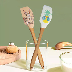 Newest Pattern Food Grade <b>Silicon</b> Spatula Kitchen Baking Gadget Cake <b>Tool</b> - Product Image 3