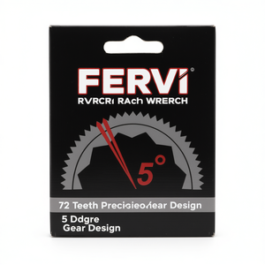 Clé à cliquet Fervi 72 dents, conception d'engrenage de précision à 5 degrés - Product Image 3