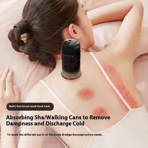 جهاز حجامة كهربائي محمول قابل لإعادة الشحن ببطارية 1800 مللي أمبير مع تحكم في درجة الحرارة (38-42 درجة مئوية) ووضعين للتدليك لكامل الجسم - Product Image 4