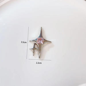 Y2K bricolage fille chérie cheveux accessoires strass alliage Internet célébrité combinaison vêtements décoration acrylique perles en vrac - Product Image 4