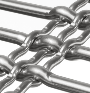 Maille de fil métallique architecturale en acier inoxydable poli à haute brillance - Tissu métallique décoratif pour revêtement de plafond de luxe et accents muraux - Product Image 5