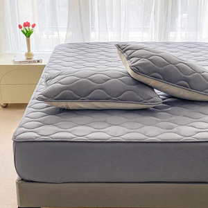 Protège-<span class=keywords><strong>matelas</strong></span> matelassé épaissi anti-salissures à poches profondes, garni de coton creux, housse de lit imperméable <span class=keywords><strong>pour</strong></span> <span class=keywords><strong>tous</strong></span> les types de <span class=keywords><strong>matelas</strong></span> et tailles - Product Image 5